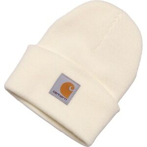 Carhartt Unisex Adult Knit Cuffed Beanie Acrylic Watch Hat OS  Winter White